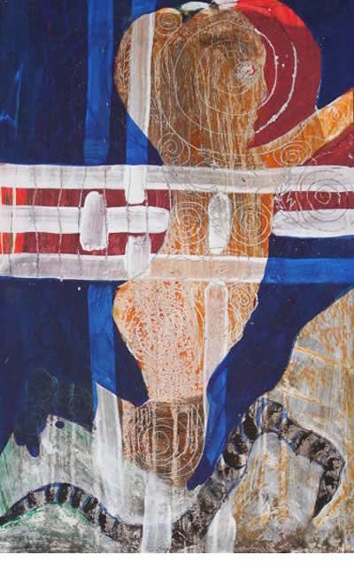 Secret paintings 3/29 Wurm - Daniela Neumann